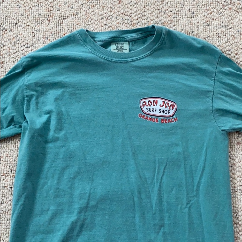 Rob Jon surf shop teal long sleeve